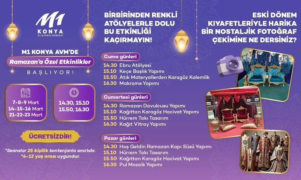 M1 Konya AVM’de Ramazan programı devam ediyor
