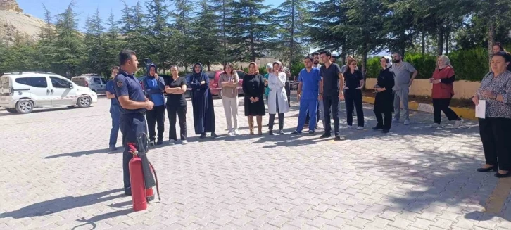 Malatya’da yangın söndürme tatbikatı yapıldı
