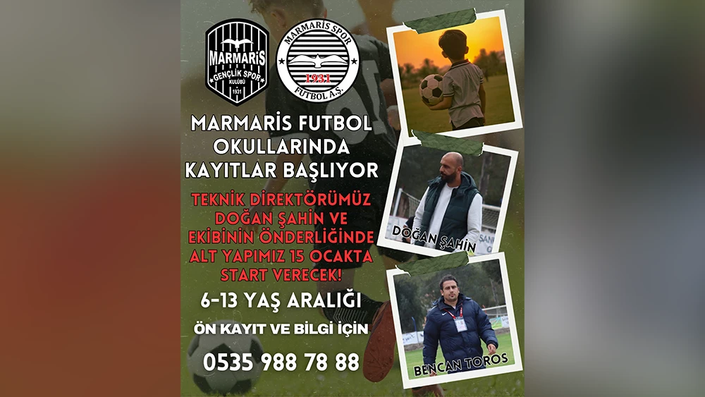 Marmaris Futbol Okulu Kayıtları Başladı