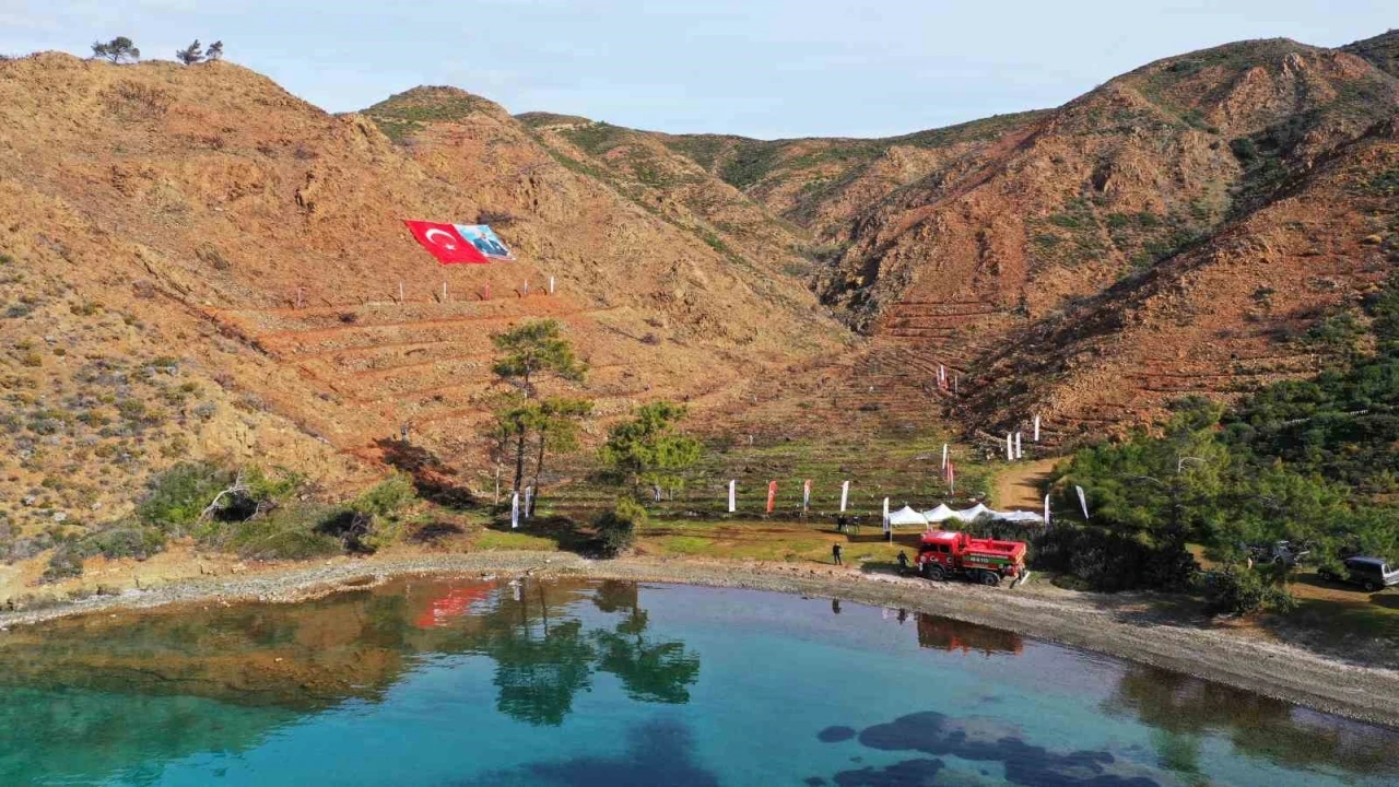 Marmaris Gölge Koyu’nda ağaçlandırma çalışması başladı
