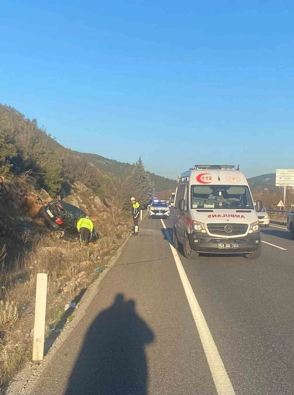 Menteşe Çevre Yolunda Kaza