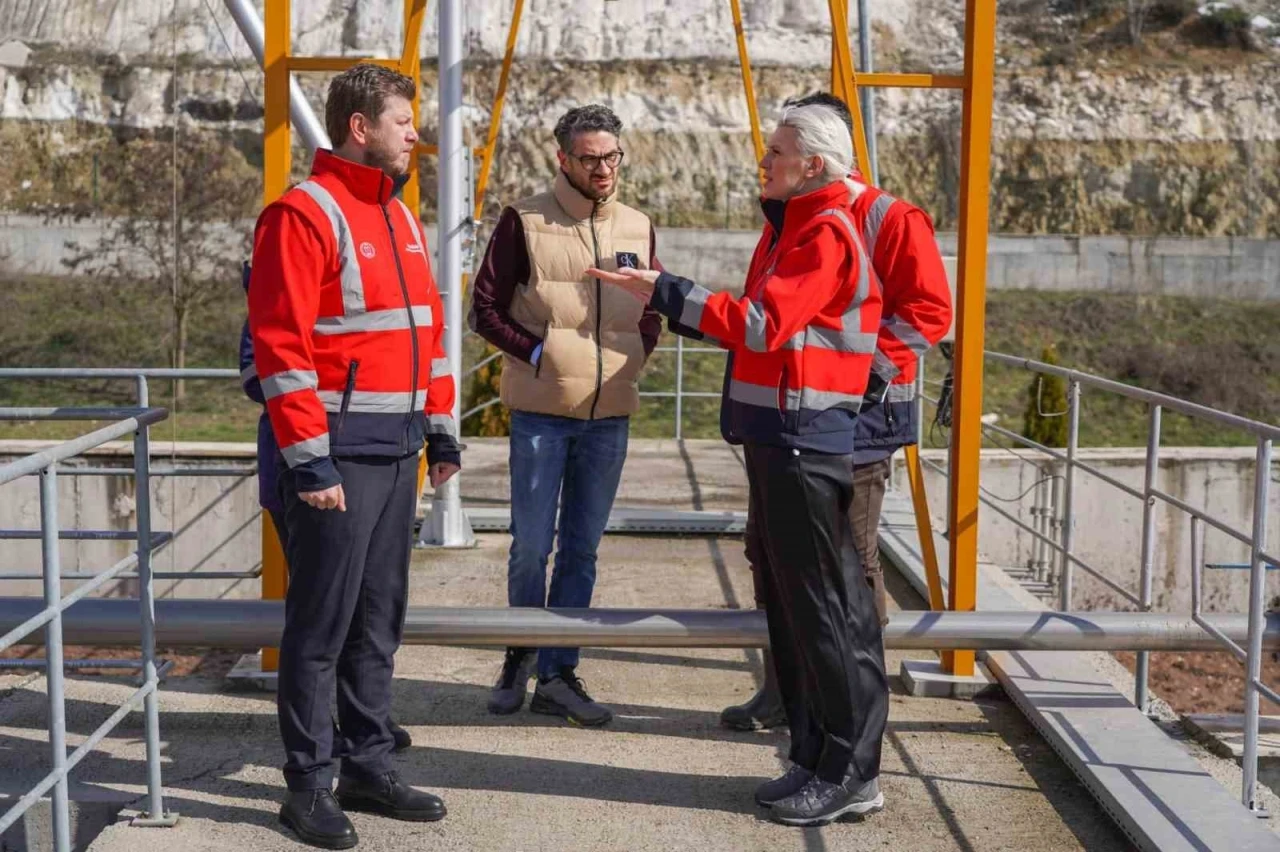 Merkezi Atıksu Arıtma Tesisinde incelemelerde bulundu
