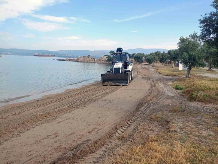 Milas sahilleri yaz sezonuna hazırlanıyor
