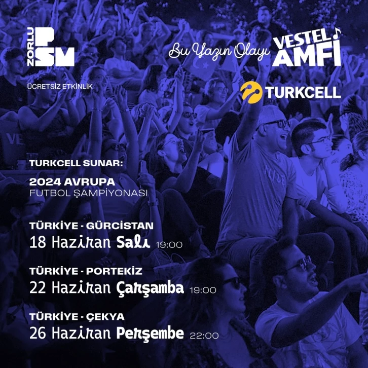 Milli Takım’ın Avrupa Futbol Şampiyonası dev ekranda yayınlanacak
