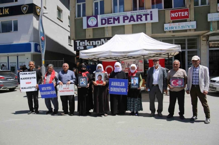 Muş’ta acılı annelerin evlat nöbeti devam ediyor
