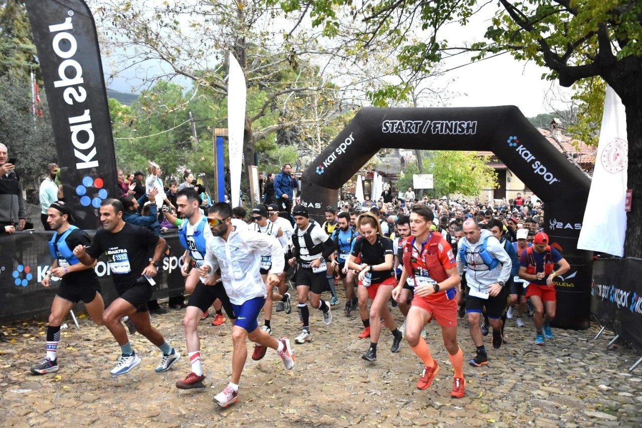 AĞAÇ KIYIMI YAŞANAN KAZDAĞLARINDA MARATON HEYECANI