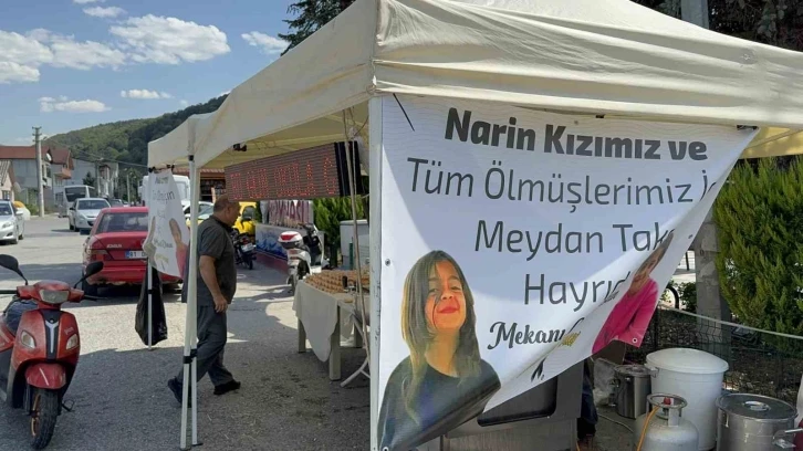 Narin Güran adına lokma dağıtıldı
