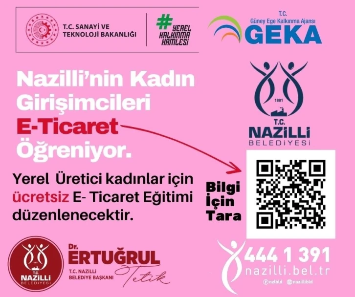 Nazilli Belediyesi’nden kadın girişimcilere çağrı
