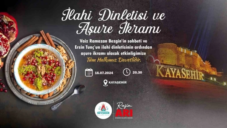 Nevşehir Kalesi’nde aşure ikram edilecek
