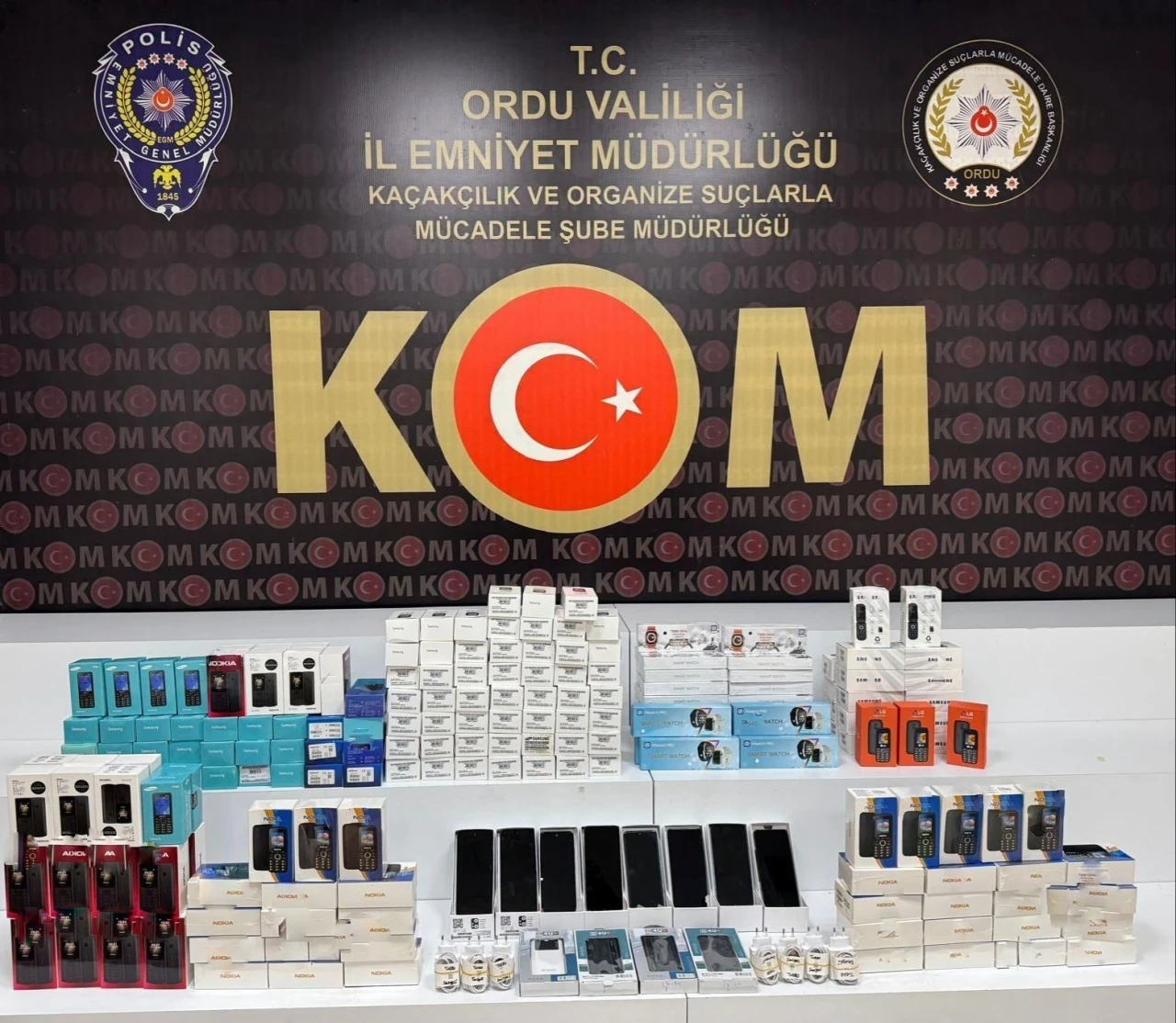 Ordu’da kaçak cep telefonu operasyonu
