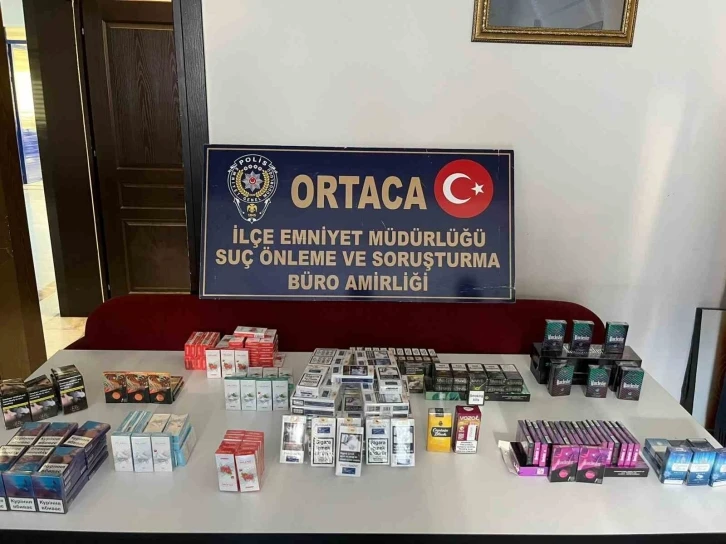 Ortaca’da bandrolsüz sigara ele geçirildi
