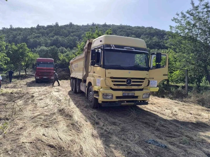 Osmangazi’de kaçak hafriyat dökenlere ceza
