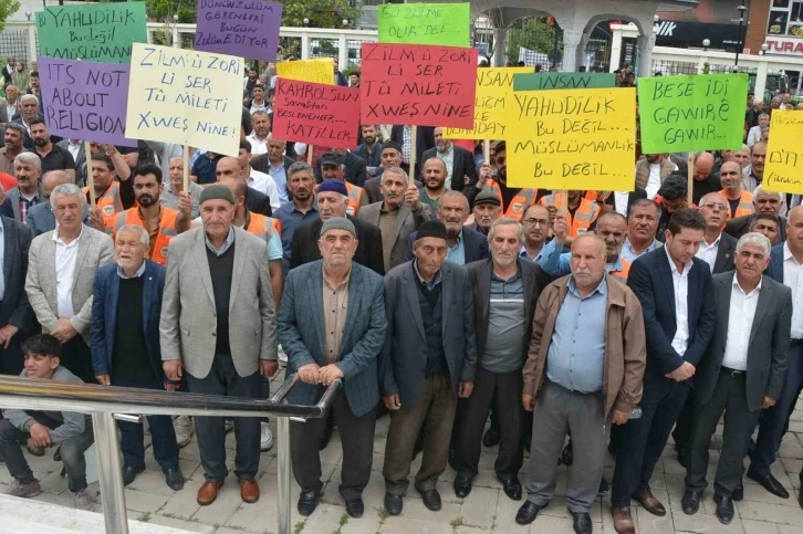 Patnos’ta sivil toplum kuruluşlarından İsrail tepkisi
