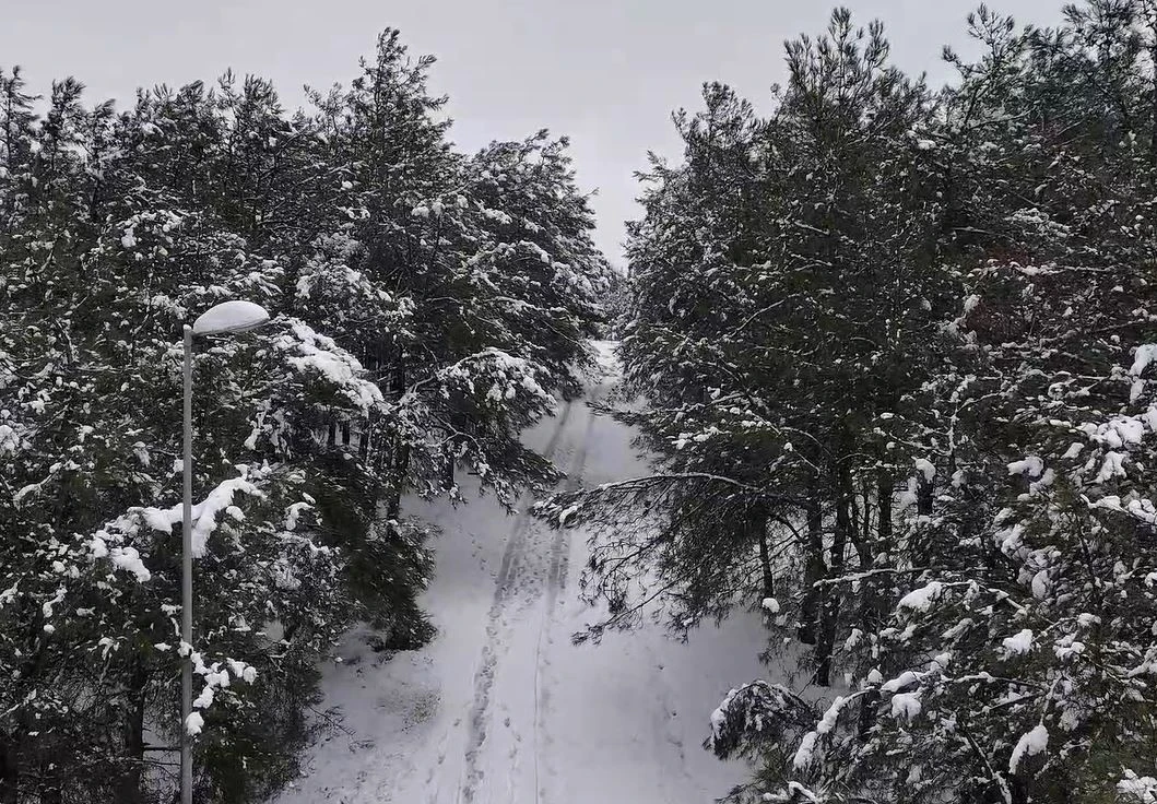 Şamlar Tabiat Parkı’nda oluşan kartpostallık görüntü havadan görüntülendi
