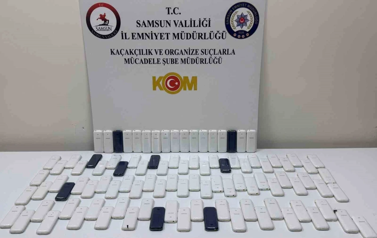 Samsun’da kaçak cep telefonu operasyonu
