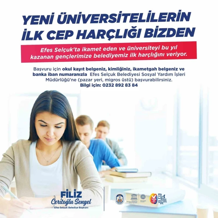 Selçuk Belediyesinden yeni üniversiteli gençlere destek: "İlk harçlıklarınız bizden"
