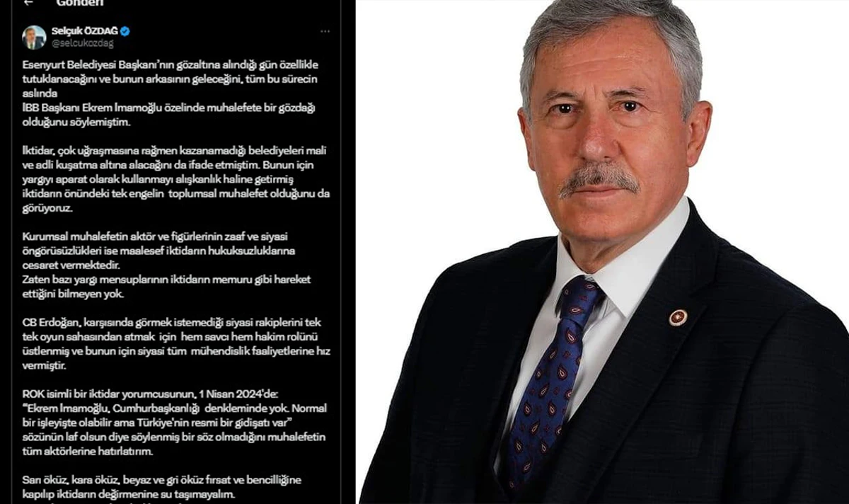 Selçuk Özdağ: İktidar, muhalefeti kuşatma altına alıyor