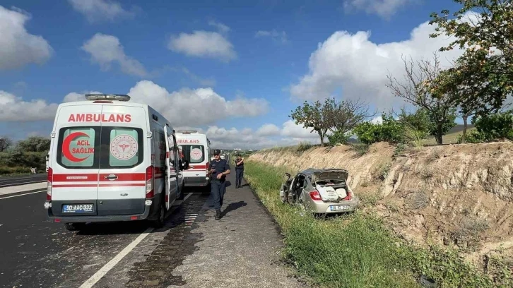 Sınava giderken kaza geçirdi
