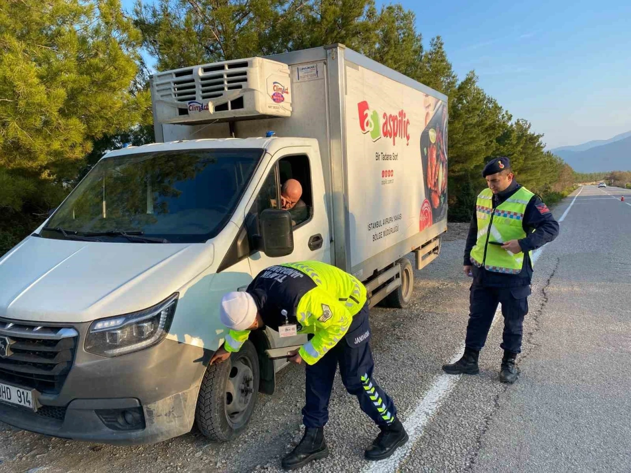 Sinop’ta kış lastiği denetimi
