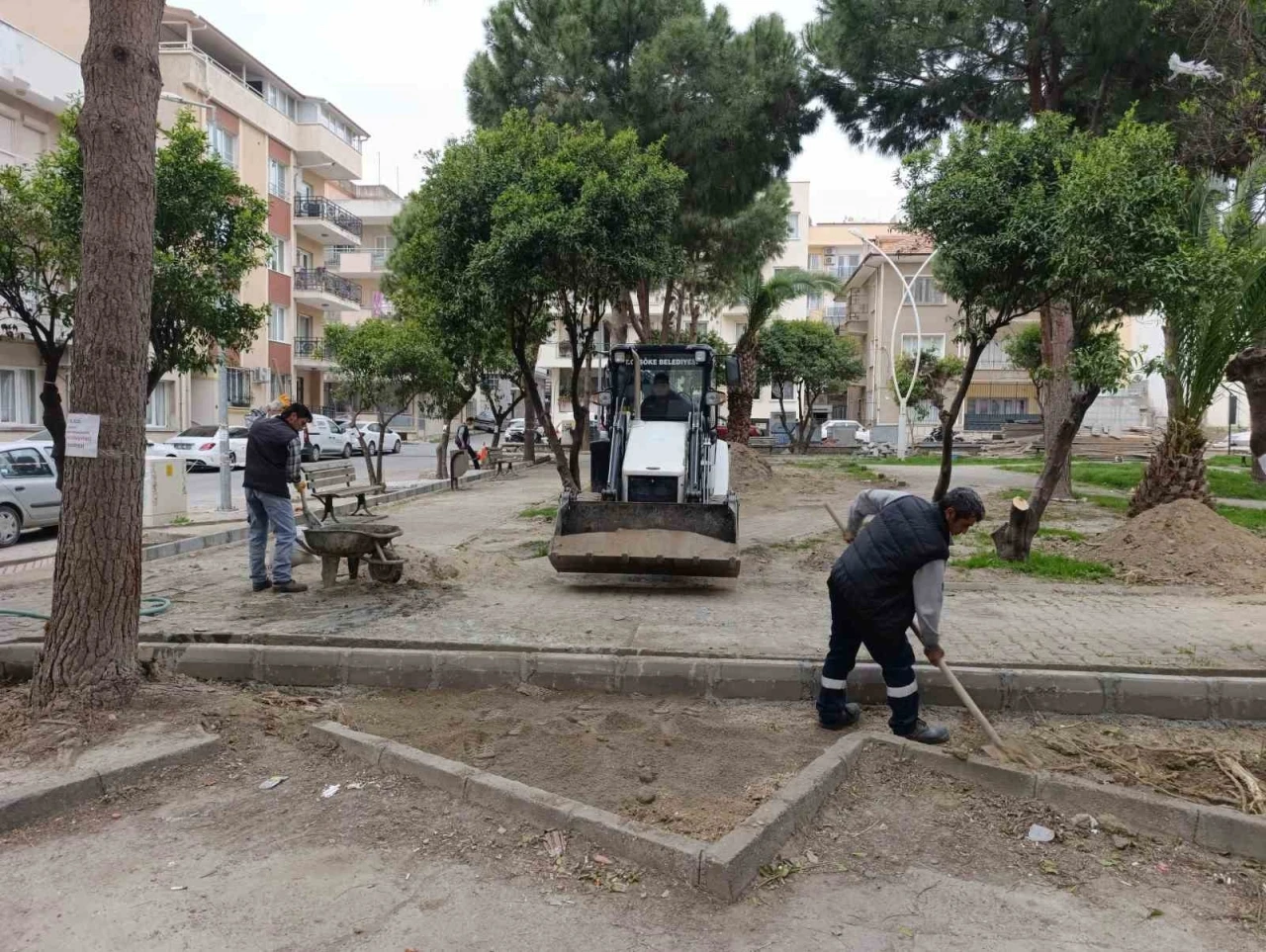 Söke Belediyesi’nden Recep Yazıcıoğlu Parkı’nda yenileme
