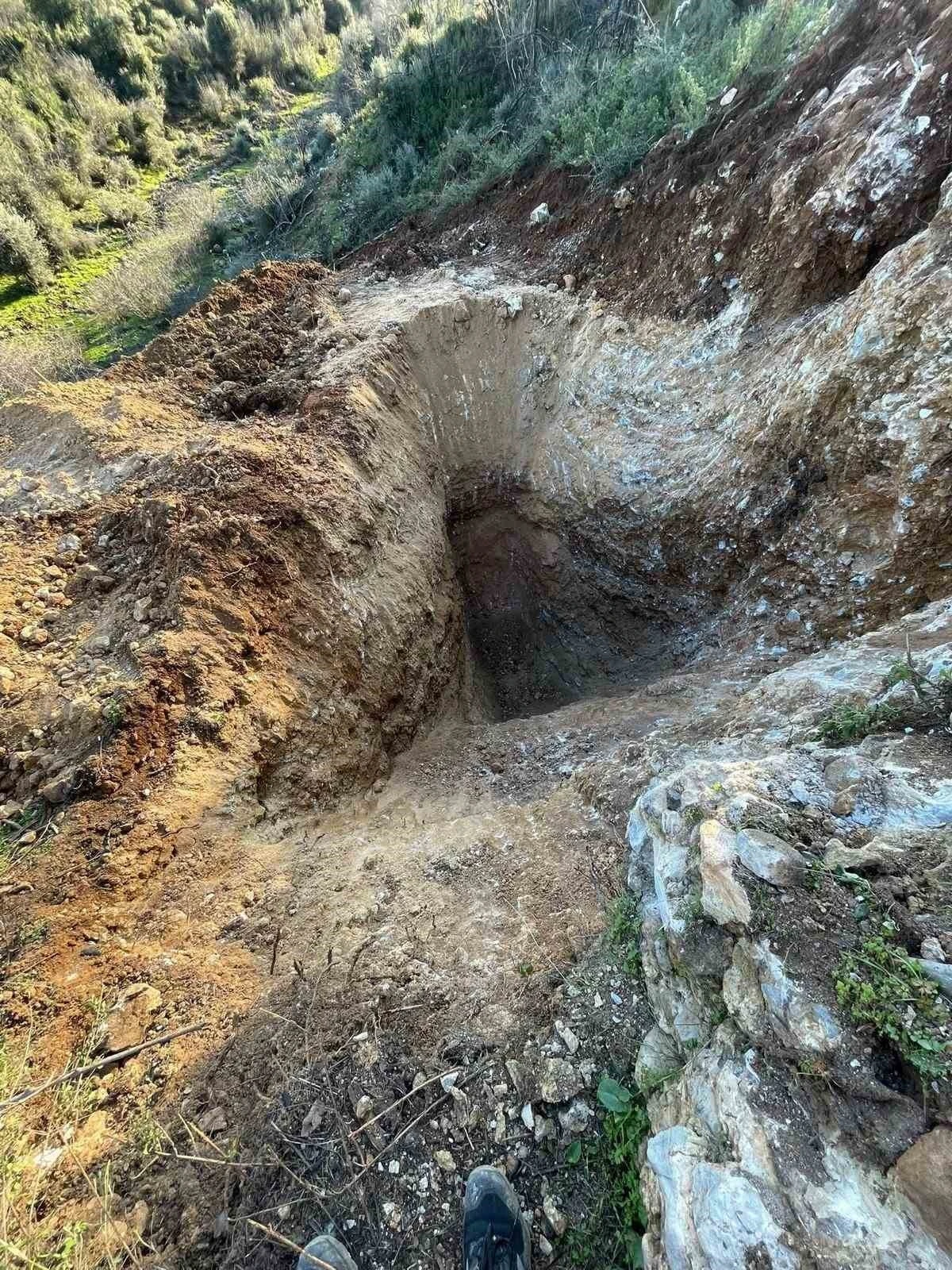 Söke’de kaçak kazı operasyonu
