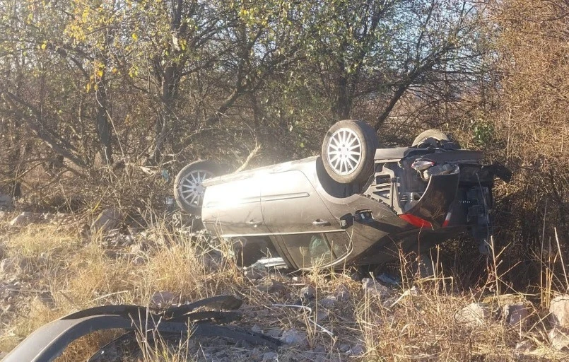 Tavşanlı’da otomobil takla attı: 1 yaralı
