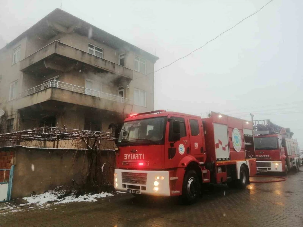 Tekirdağ’da ev yangını
