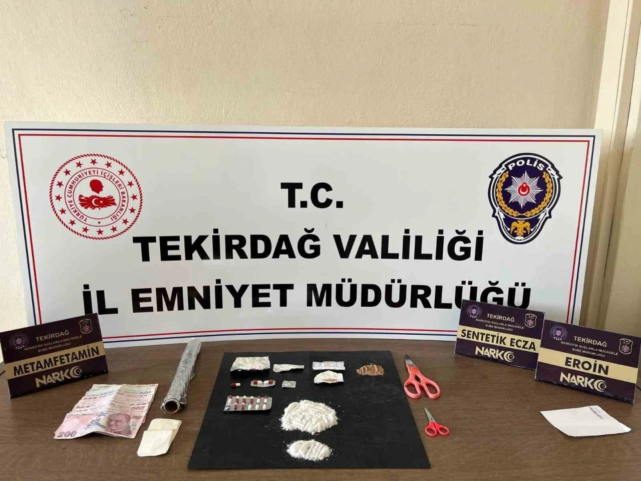 Tekirdağ’da Metamfetamin ve Kokain Ele Geçirildi