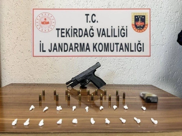 Tekirdağ’da uyuşturucu ve silah operasyonları
