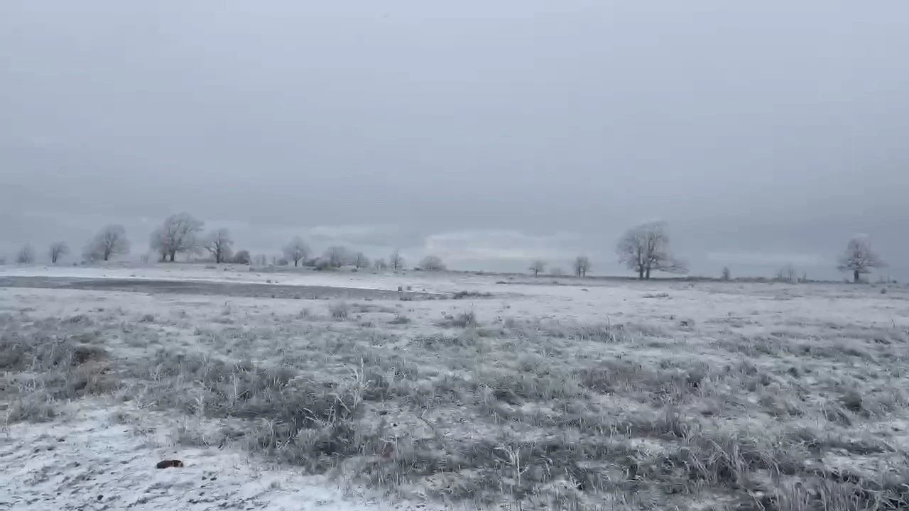 Tekirdağ’ın yüksek kesimleri beyazla örtündü
