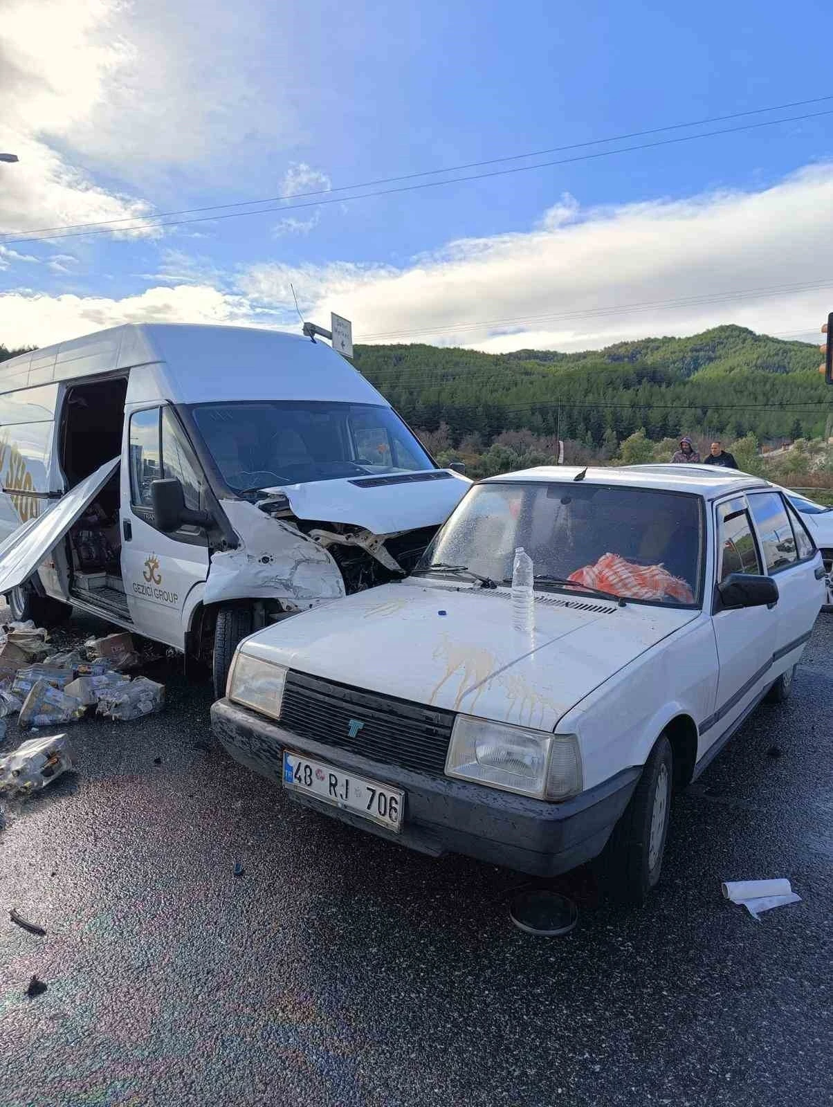 Ula’da Zincirleme Trafik Kazası