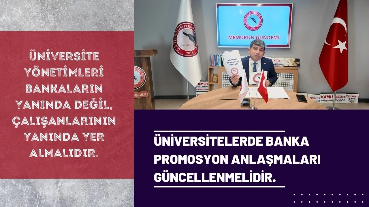 ÜNİPERSEN’den maaş promosyonları çağrısı: &quot;Adaletsiz anlaşmalar son bulmalı&quot;
