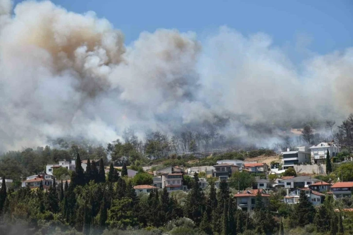 Urla ve Çeşme’de orman yangını
