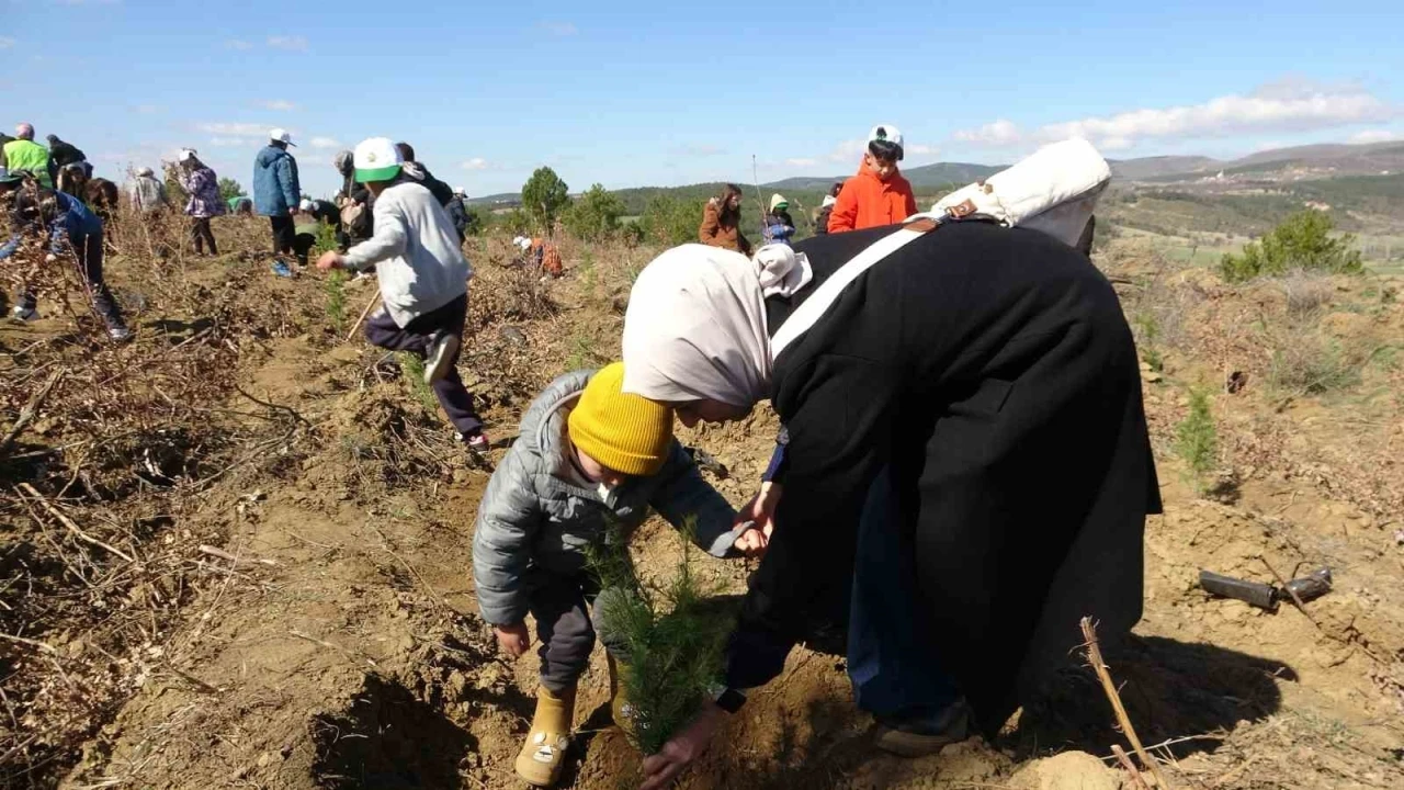 Uşak’ta 3 bin 200 adet fidan toprakla buluştu
