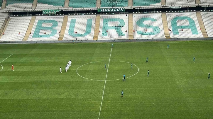 Vanspor FK oyuncularından Bursaspor maçında protesto
