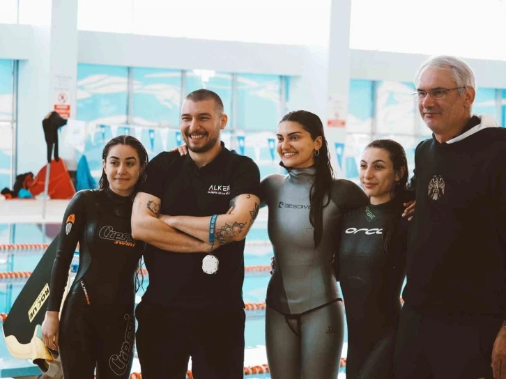 Yağmur Ergün, Paletsiz Dinamik Apnea Türkiye rekoru kırdı
