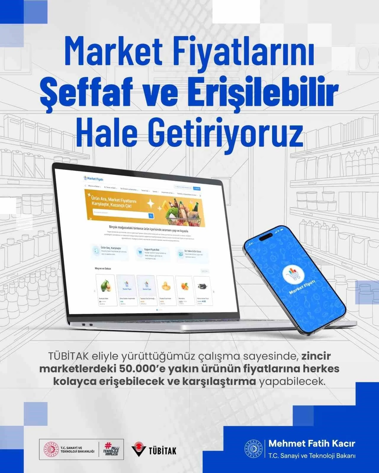 Zincir market fiyatlarına anında erişimin önü açıldı
