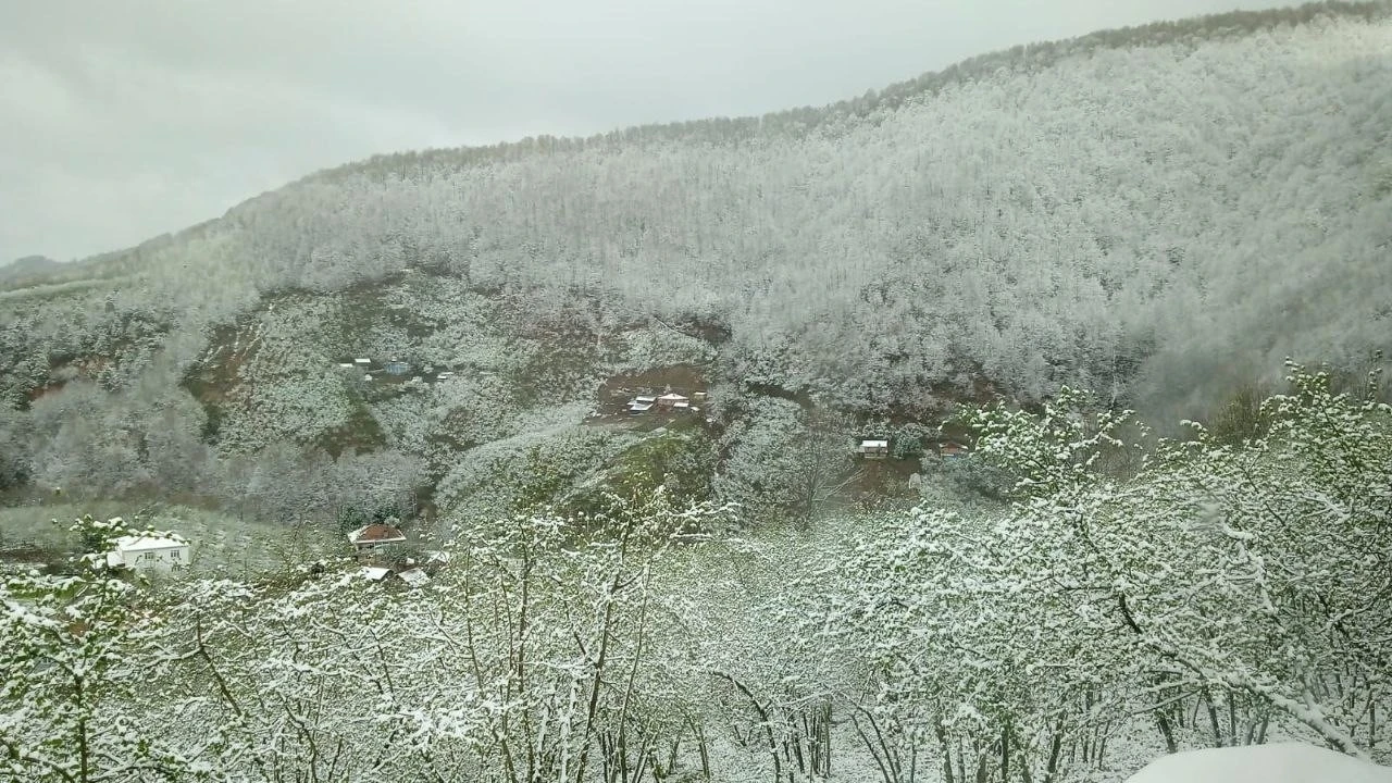 Zonguldak’ta yüksek kesimlerde kar yağışı etkili oldu
