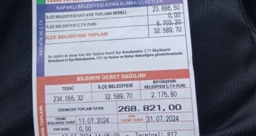 268 Bin Lira Çıkan Fatura Şaşkınlık Yarattı