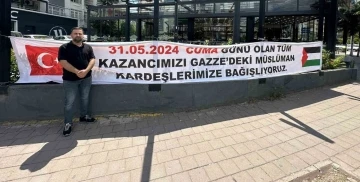 Adana’da bir tatlıcı bir günlük gelirinin tamamını Filistin halkına bağışlayacak
