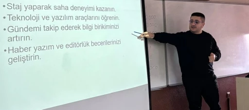 Ajans haberciliğinin perde arkası BEUN Meslek Yüksekokulu’nda anlatıldı
