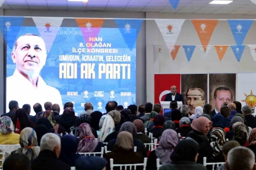 AK Parti Han ve Çifteler ilçe kongrelerine yoğun katılım
