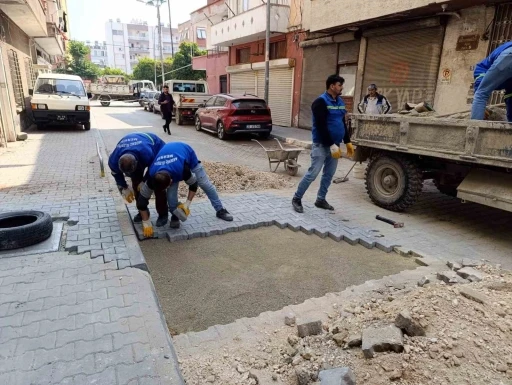 Akdeniz’de sokaklar yenileniyor, bahçe yolları açılıyor
