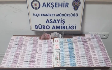 Akşehir’de kumar oynayanlara baskın
