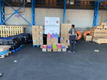 Ambarlı Limanı’nda 30 milyon liralık kaçak elektronik sigara operasyonu
