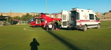 Ambulans helikopter Malatya’da 2 hasta için havalandı
