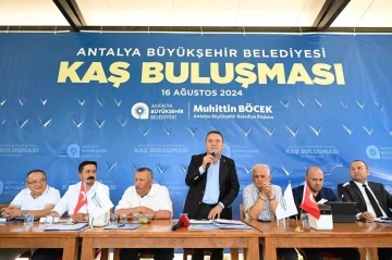 Antalya Büyükşehir Belediye Başkanı Böcek: &quot;Kaş’ın 50 yıllık su sorununu çözeceğiz&quot;
