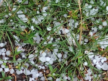 Ardahan’da sağanak ve dolu yağışı etkili oldu
