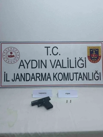 Aydın’da ruhsatsız tabanca ele geçirildi
