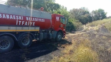 Babaeski’de 50 dönüm buğday tarlası yandı
